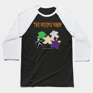 Meeple Mash, black Baseball T-Shirt